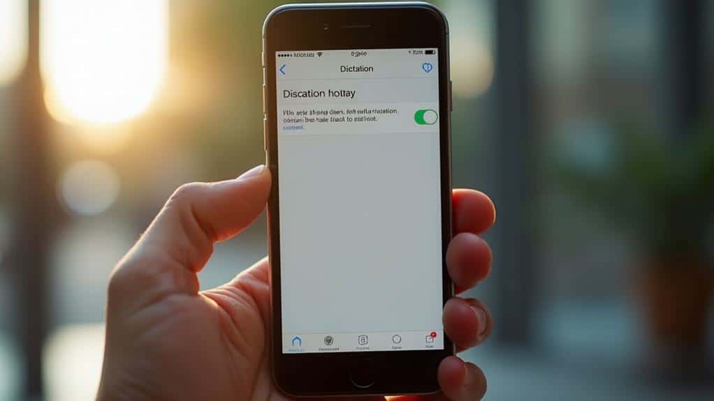 iphone dictation bug fix